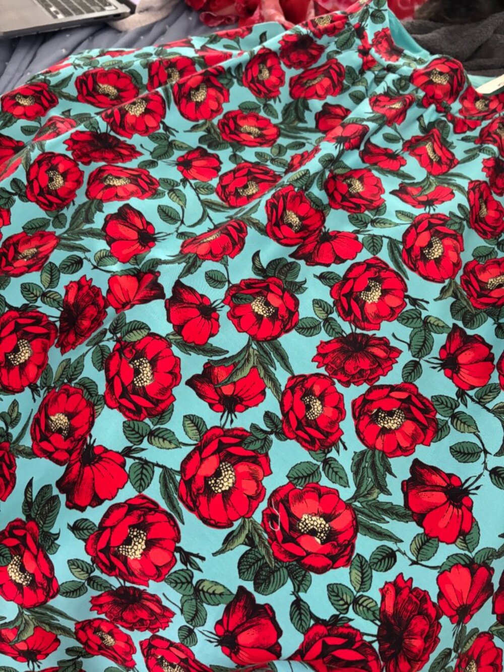 Beach Bliss Aqua Midi Skirt - Picture 3 of 3